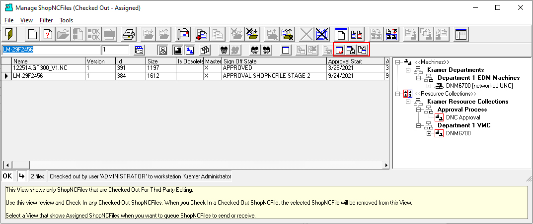 Change View (checked Out Files)