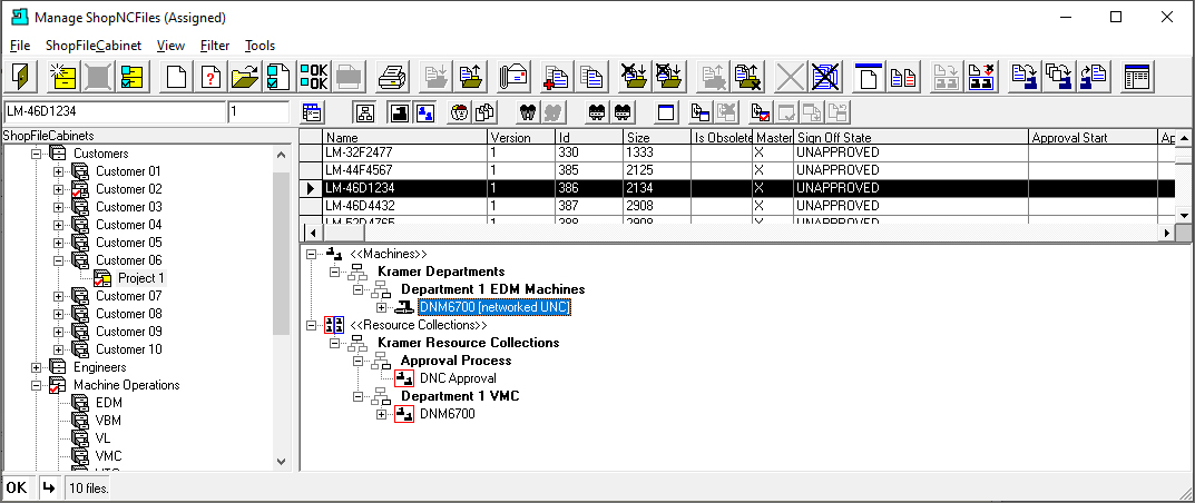Change View (Show ShopFileCabinets)
