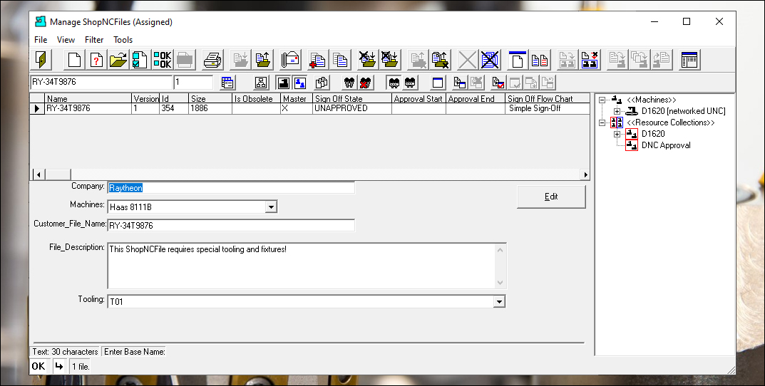 Manage ShopNCFiles Search Results