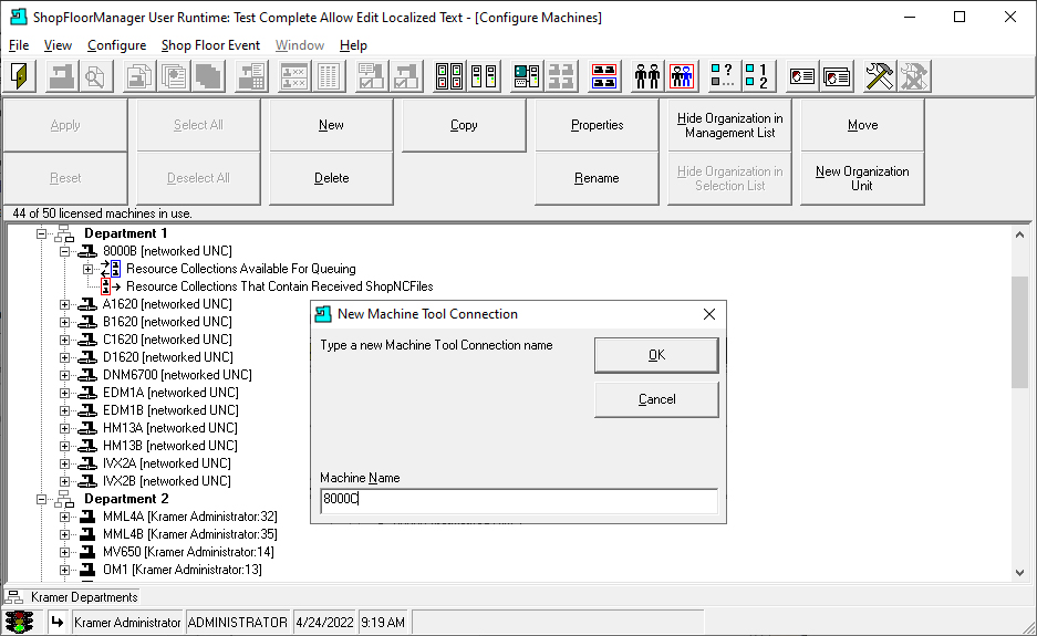 Configure Machines