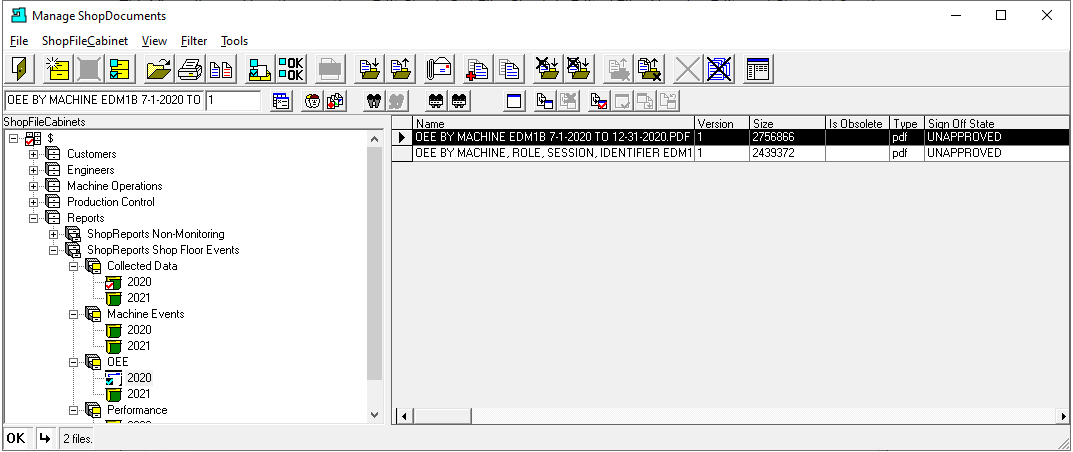 Change View (Show ShopFileCabinets)